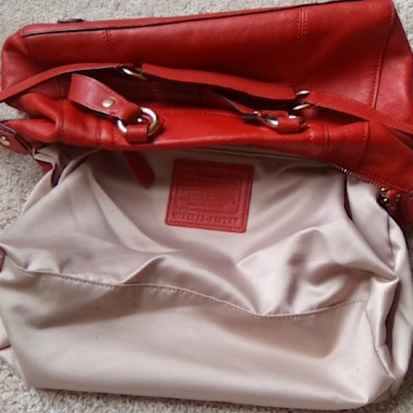 COACH Ashley F19247 Orange Leather Purse - Picture 14 of 15